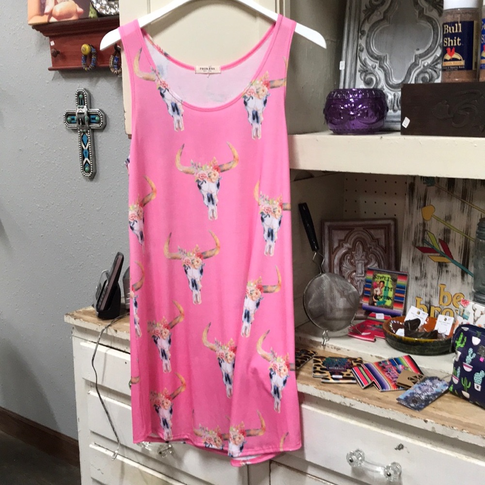 Cow skull sundress